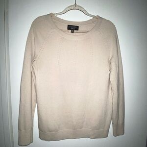 BANANA REPUBLIC by Filpucci Beige Fine Italian Superloft Yarn Sweater M Medium
